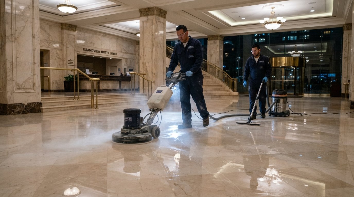 Hotel & Commercial Marble Polishing