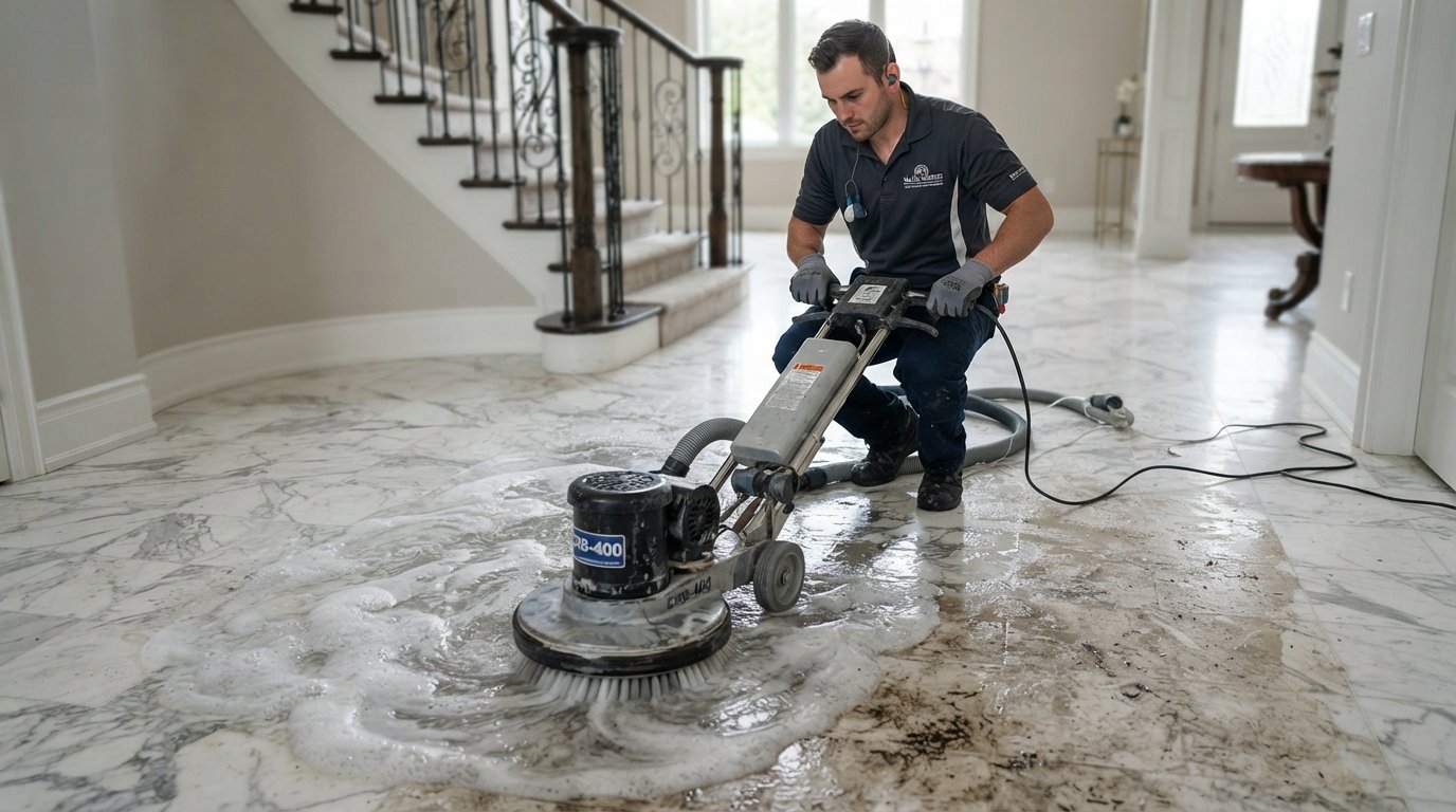 Deep Marble Floor Cleaning